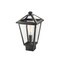 Z-Lite Talbot 1 Light Outdoor Post Mount Fixture, Black & Clear Beveled 579PHMS-BK - alternate 2